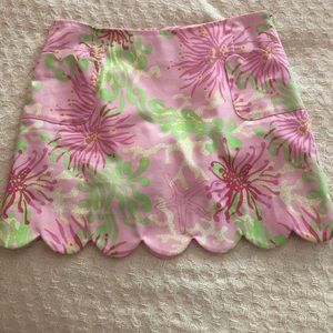 Lilly Pulitzer Scallop Hem Skirt - Size 0